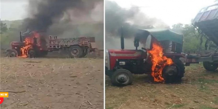 हाईटेंशन लाइन का तार टूट कर ट्रैक्टर पर गिरा, खेत में जिंदा जला 17 साल का किशोर