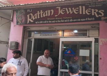 टोहाना में ज्वैलर्स की दुकान में घुसे लुटेरे, पिस्टल के बल पर 2 किलो चांदी लेकर फरार