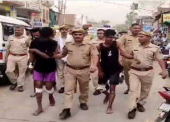 घोड़ी पर बैठे दूल्हे पर एकतरफा प्रेम में हमला, मुख्य आरोपी समेत तीन गिरफ्तार, इलाके में निकाला गया जुलूस
