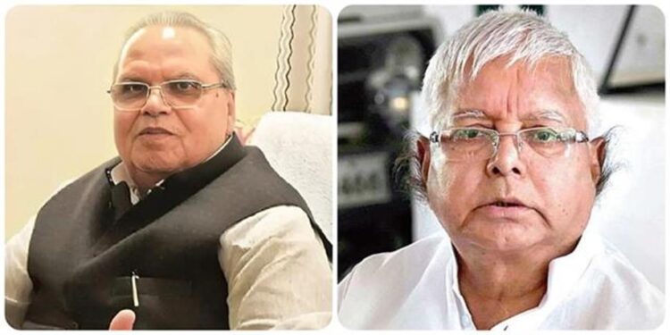 पूर्व राज्यपाल सत्यपाल मलिक के निधन पर लालू यादव और राबड़ी देवी ने जताया शोक, कहा- उनका जाना पूरे देश के लिए अपूरणीय क्षति