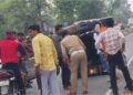नशे में धुत रईसजादों ने थार से मचाया तांडव, गलत दिशा में दौड़ाई गाड़ी डिवाइडर से टकराकर पलटी